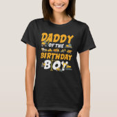 T-shirt Papa of the Birthday Boy Construction Boy Worker M (Devant)