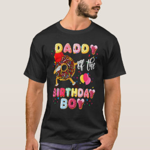 T-shirt Papa Of The Birthday Boy Dabbing Donut Père