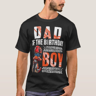 T-shirt Papa of the Birthday Boy Dirt Bike B-day motocross