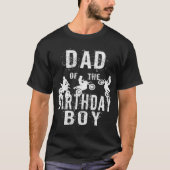 T-shirt Papa Of The Birthday Boy Dirt Bike B day Party (Devant)