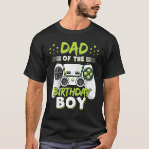 T-shirt Papa Of The Birthday Boy Family Gamer Maman Game B