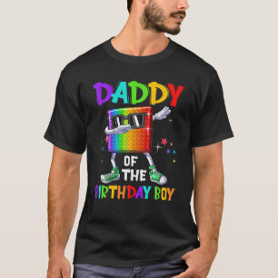 T-shirt Papa Of The Birthday Boy Fidget Toy Pop It Birthd