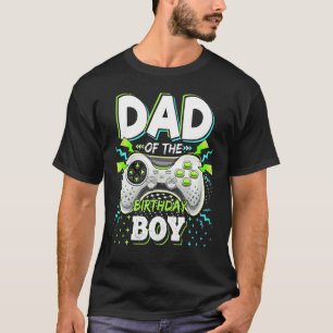 T-shirt Papa Of The Birthday Boy Matching Video Game Birth