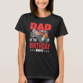 T-shirt Papa Of The Birthday Boy Monster Truck Birthday Pa (Devant)