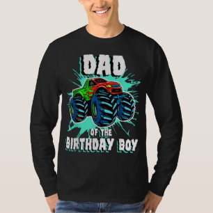 T-shirt Papa of the Birthday Boy Monster Truck Birthday Pa