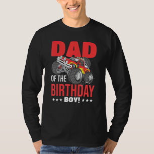 T-shirt Papa Of The Birthday Boy Monster Truck Birthday Pa