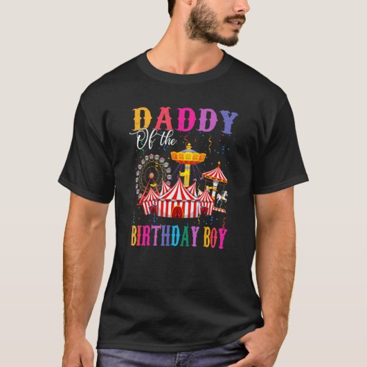 T-shirt Papa Of The Birthday Boy Ringmaster Circus Birthd (Devant)