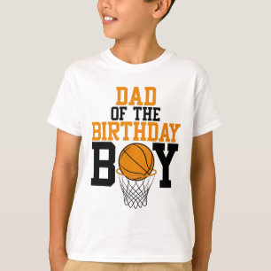 T-shirt Papa Of The Birthday Boy Sketll Famille Anniversai