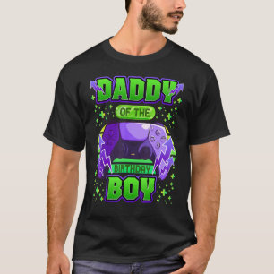 T-shirt Papa of the Birthday Boy Vidéo Gamer Famille Anniv