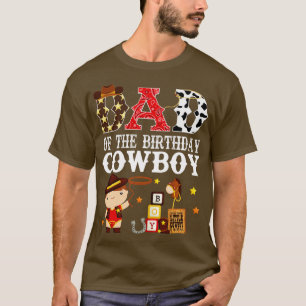 T-shirt Papa of the Birthday Cowboy 1st Birthday Cowb