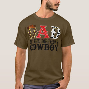 T-shirt Papa of the Birthday Cowboy 1st Birthday Cowb