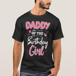 T-shirt Papa Of The Birthday Girl Funny Family B-Day Part