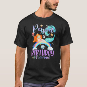 T-shirt Papa Of The Birthday Girls Mermaid Magic Family Un