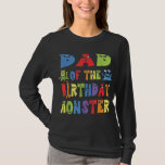 T-shirt Papa Of The Birthday Monster Alien Kid B day Party<br><div class="desc">Papa Of The Birthday Monster Alien Kid B day Party</div>