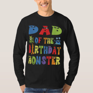 T-shirt Papa Of The Birthday Monster Alien Kid B day Party