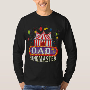 T-shirt Papa Of The Birthday Ringmaster Kids Circus Party 