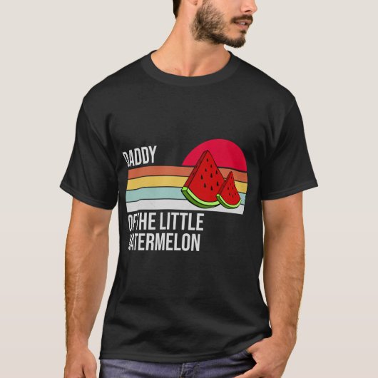 T-shirt Papa Of The Little Watermelon - Fruit Family Matc (Devant)