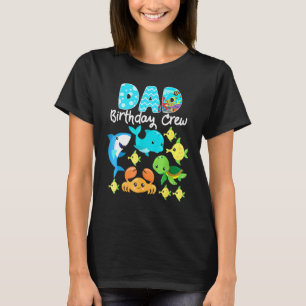 T-shirt Papa Of The Sea Aquarium Party Sea Fish Ocean Ani