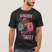 T-shirt Papa Of The Sweet Cinq 5th Donut Anniversaire Fête (Devant)