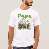 T-shirt Papa of the Wild One Matching Family Safari (Devant)