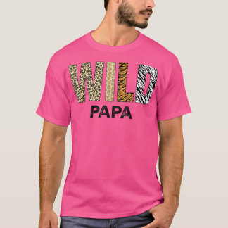 T-shirt Papa of the Wild One Zoo Anniversaire Safari Jungl