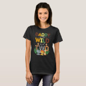 T-shirt Papa Of The Wild Two Zoo Anniversaire Safari Jungl (Devant entier)