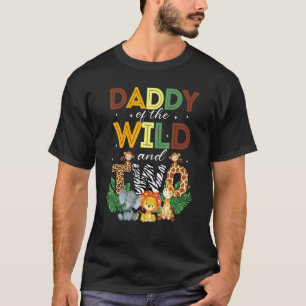 T-shirt Papa Of The Wild Two Zoo Anniversaire Safari Jungl