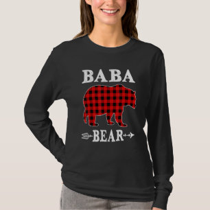 T-shirt Papa ours Noël Pyjama carreaux rouges Famille Buff