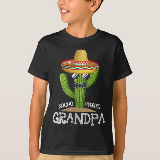 T-shirt Papa Papa Papa Papa Fête des pères Nacho Moyenne G (Devant)