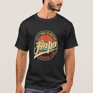 T-shirt Papa Papa Papi A L'Air De Vinta