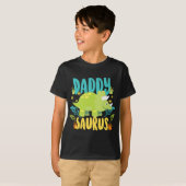 T-shirt Papa Papa Saurus Rex Dinosaur Dino pour père (Devant entier)