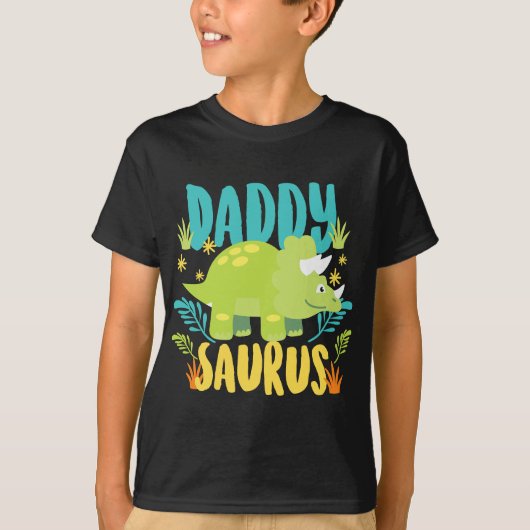 T-shirt Papa Papa Saurus Rex Dinosaur Dino pour père (Devant)