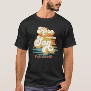 T-shirt Papa Papa Voici Le Fils Baby shower Famille Mat
