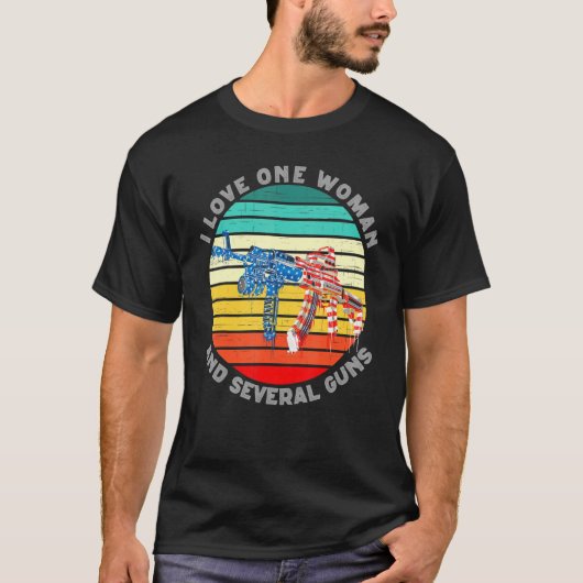 T-shirt Papa Papi Vétérinaire Us Drapeau J'aime Une Femme  (Devant)