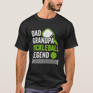 T-shirt Papa Papy Pickleball Legend Joueur Drôle Picket