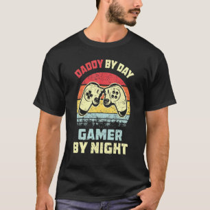 T-shirt Papa Par Jeu De Jour Par Nuit