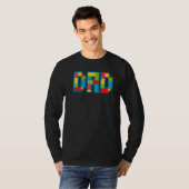 T-shirt Papa Parent Brick Builder Blocs Master Builder Fam (Devant entier)