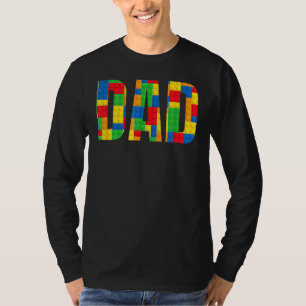 T-shirt Papa Parent Brick Master Builder Blocs Se