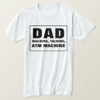 Papa parle d'une machine à guichet automatique