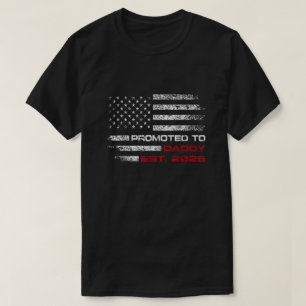 T-shirt Papa patriotique promu à Papa Ét 2025, Papa 2025