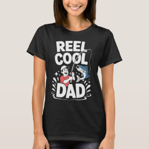 T-shirt Papa pêche drôle graphique « PAPA SUPER REFROIDI »