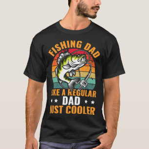 T-shirt Papa Pêcheur Comme Un Papa Normal Simplement Pêche