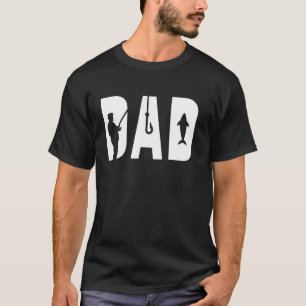 T-shirt Papa pêcheur passionné de pêche amateur de poisson