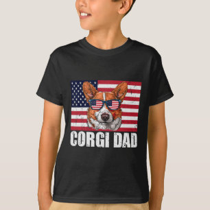 T-shirt Papa Pembroke Welsh Corgi Us Amoureux des chiens D
