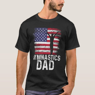 T-shirt Papa Père Graphique Gymnaste Gymnastique Acrobat A
