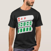 T-shirt Papa Père Homme Grand-père Amusant Faible Batterie (Devant)