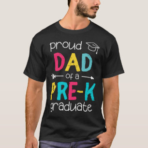 T-shirt Papa Père Prek Famille préscolaire Correspondance
