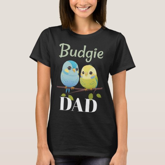 T-shirt Papa Perruche ondulée Perruche Oiseau 12 (Devant)