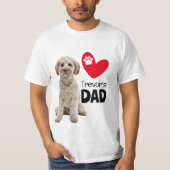 T-shirt papa personnalisé Cockapoo (Devant)