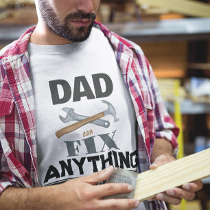 T-shirt Papa personnalisé peut réparer tout